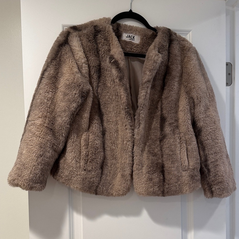 Jack by BB Dakota Tan Faux Fur Jacket